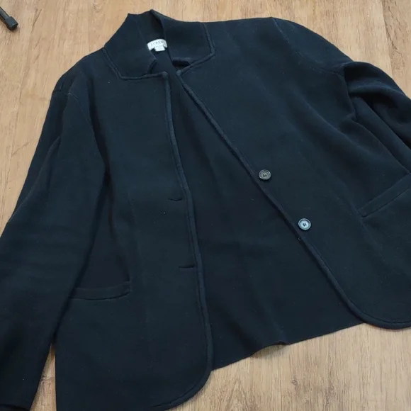 J. Crew Women's Black Sweater Blazer - Picture 8 of 12